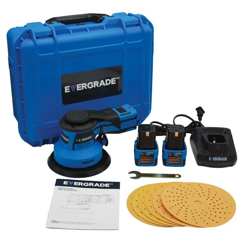 EVGEG283302 - 16V Cordless Sander Kit with 3/32" Offset