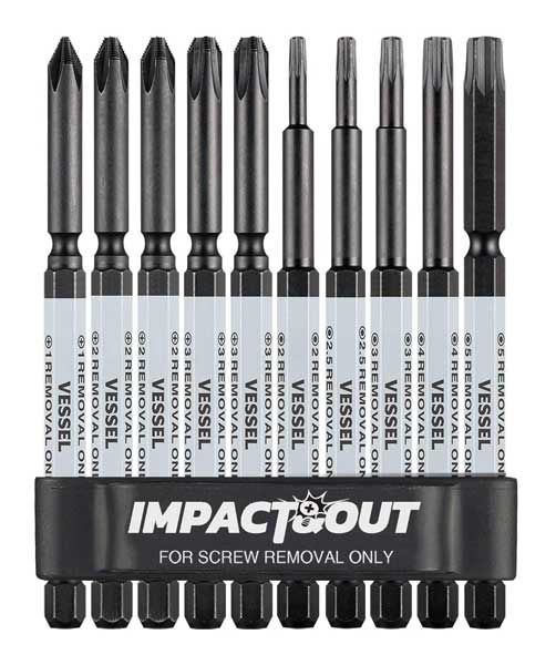 VESHZB10P01 - Impact &amp; Out Screw Removal Bit Assortment