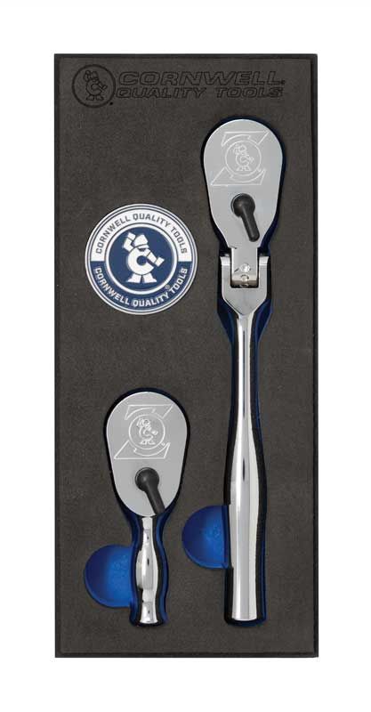JRZS2ST - 2 Piece 3/8" Drive Short 120-Tooth Ratchet Set