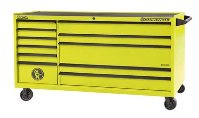 CTSASR7911KLY - (BTO) ARCA® 79” 11-Drawer Double Bank Roller Cabinet, Lightning Yellow