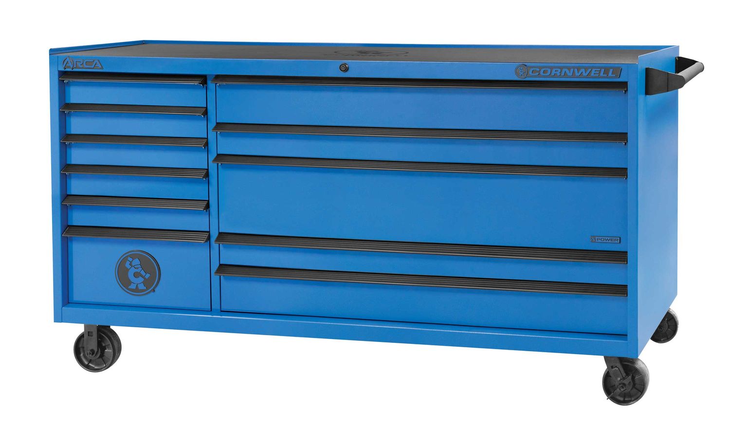 CTSASR7911KTB - ARCA® 79” 11-Drawer Double Bank Roller Cabinet, Torch Blue