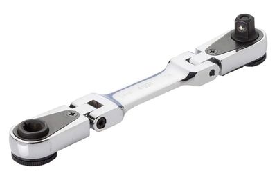 ECC4S04 - 1/4" Bit Driver Stick Combination Flex Head Ratchet - Stubby