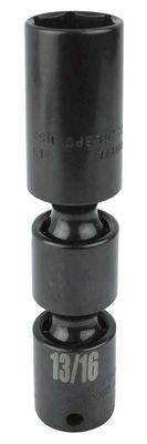 UP2226LSPD - 3/8" Drive 13/16" Impact Double Universal Spark Plug Socket, 6-Point