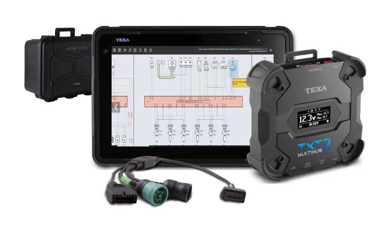TEXVHDT - (DSO) Texa 13.3" HD Truck Enhanced Scan Tool w/ Built-In Repair Info