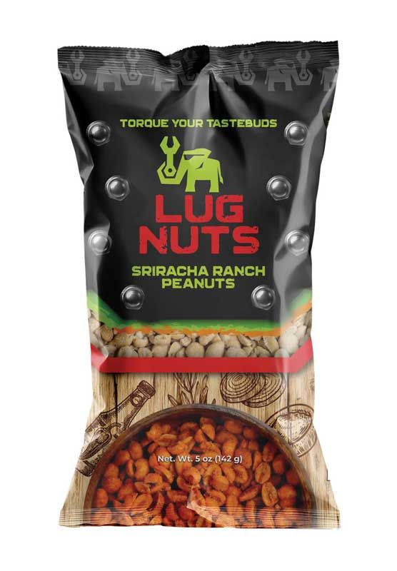 TFOLNSR - (12) 5 oz. Sriracha Ranch Peanuts