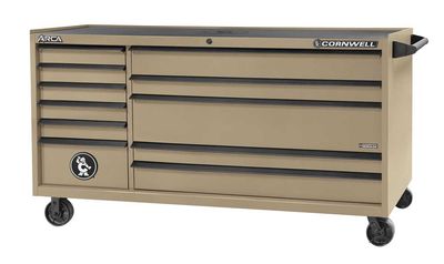 CTSASR7911KSS - 79" 11-Drawer ARCA® DB Roller Cabinet, Sandstorm/Black Trim