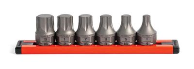 GEDDHBS6S - 6 Piece 3/8" Drive Low Profile SAE Hex Dual Action Driver Bit Set