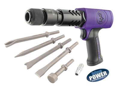 CAT5250AHPK - Cornwell® bluePOWER® Long Barrel Air Hammer Kit, Purple