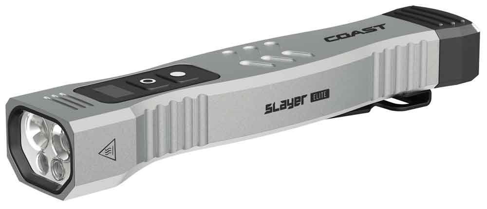 CST31366 - SLAYER Elite Flashlight, Silver