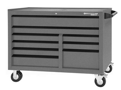 CTSESR549KCD - (BTO) 54" Elite Series™ 9-Drawer DB Roller Cabinet, Carbide/Black Trim