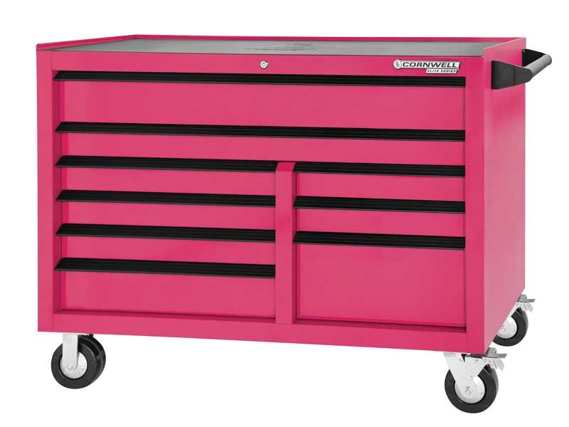 CTSESR549KSF - (BTO) 54" Elite Series™ 9-Drawer DB Roller Cabinet, Starfire/Black Trim