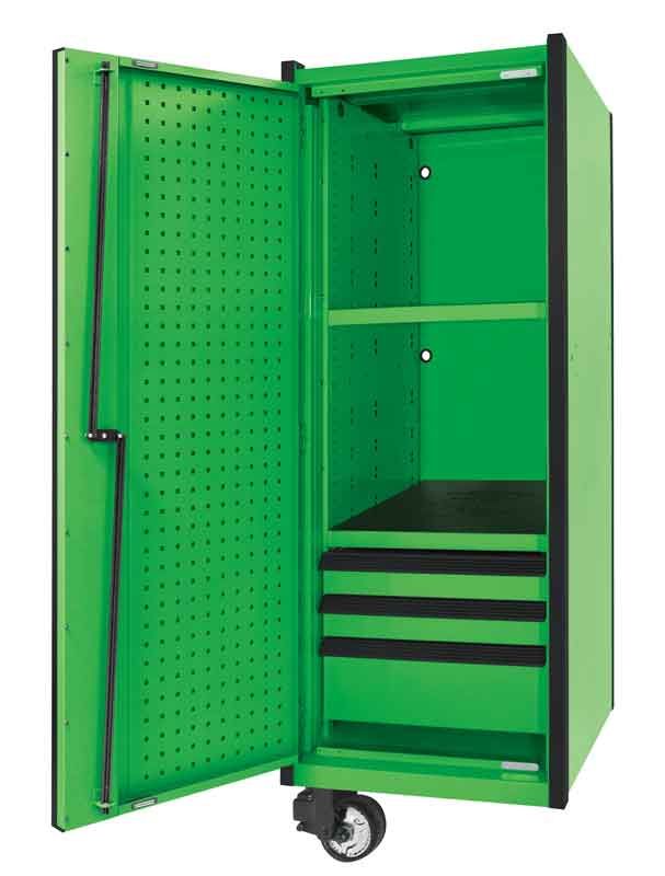 CTSPPL263KG - (BTO) 26" 3-Drawer Platinum Plus Locker, Neon Green/Black Trim