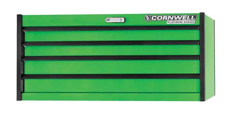CTSPPE564KG - (BTO) 56" 4-Drawer Platinum Plus Chest, Neon Green/Black Trim