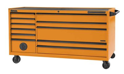 CTSASR7911KO - (BTO) 79" 11-Drawer Arca DB Roller Cabinet, Orange/Black Trim