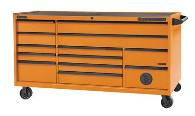 CTSASR7913KO - (BTO) 79" 13-Drawer Arca TB Roller Cabinet, Orange/Black Trim
