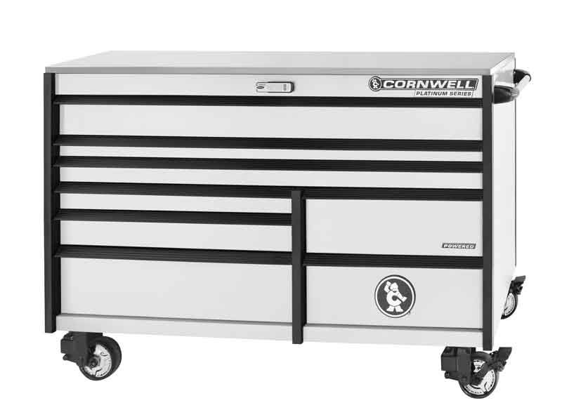 CTSPPR678KVP - (BTO) 67" 8-Drawer Platinum Plus DB Roller Cabinet, Vapor/Black Trim