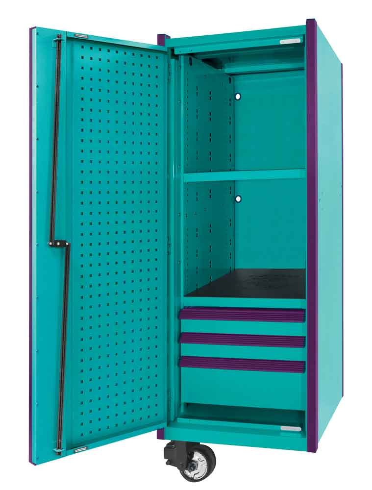 CTSPPL263URT - 26" 3-Drawer PLATINUM PLUS™ Locker, Riptide/Purple Trim