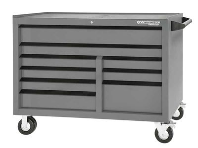 CTSESR549KPL - (BTO) 54” Elite Series™ 9-Drawer Double Bank Cabinet, Platinum/Black Trim