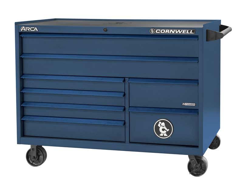 CTSASR578BCT - 57" 8-Drawer ARCA® DB Roller Cabinet, Cobalt/BlueTrim