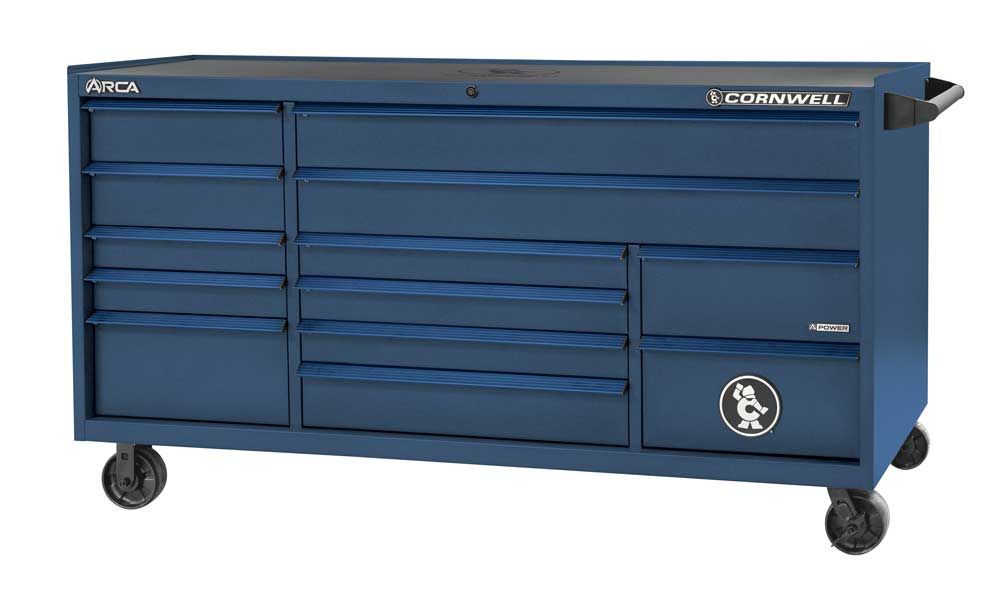 CTSASR7913BCT - 79" 13-Drawer ARCA® TB Roller Cabinet, Cobalt/BlueTrim
