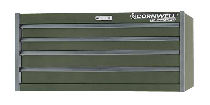 CTSPPE564LVG - 56" 4-Drawer PLATINUM PLUS™ Chest, Valor Green/Gunmetal Trim