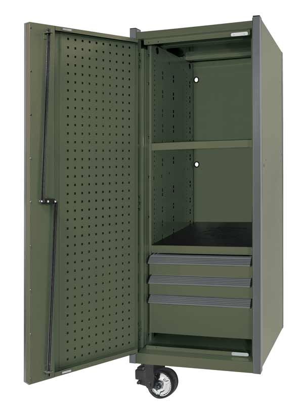CTSPPL263LVG - PLATINUM PLUS™ 26" 3-Drawer Locker, Valor Green/Gunmetal Trim