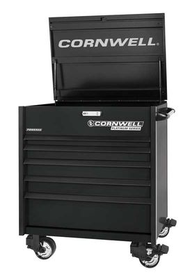 CTSPPF405KK - 40" PLATINUM PLUS™ 5-Drawer Flip Top Cart, Gloss Black/Black Trim