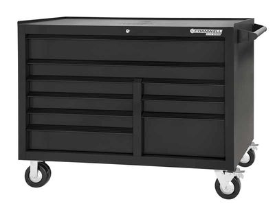 CTSESR549KK - 54” Elite Series™ 9-Drawer Double Bank Cabinet, Gloss Black/Black Trim
