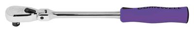 JRZF12LP - 3/8" Drive 13" Flex-Head 120-Tooth Handled Ratchet, Purple