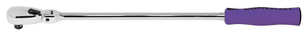 JRZF12XLP - 3/8" Drive 18" Z-Series™ Flex-Head 120-Tooth Handled Ratchet, Purple