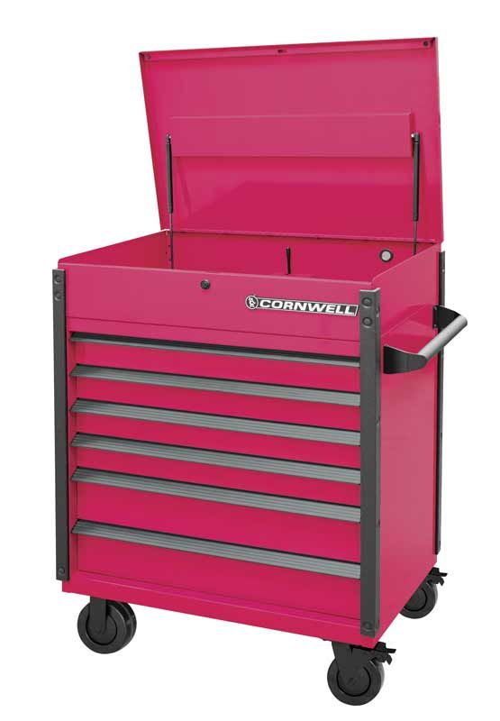 CTSASF406LSF - 40" 6-Drawer Arca Flip Top Service Cart, Starfire/Gunmetal Trim