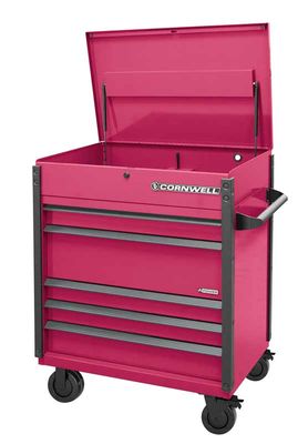 CTSASFP405LSF - (BTO) 40" 5-Drawer Arca Flip Top Power Drawer Cart, Starfire/Gunmetal Trim