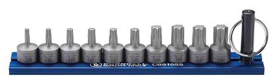 CBS10SS - 10 Piece 1/4" Drive Super Short Torx Bit Set