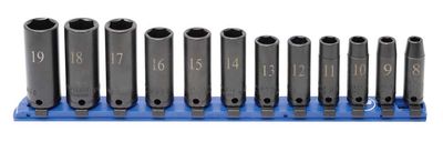 STIM2212LR - 12 Piece 3/8" Drive Metric Deep Impact Socket Set, 6-Point