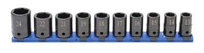 STIM3210R - 10 Piece 1/2" Drive Metric Standard Impact Socket Set, 6-Point