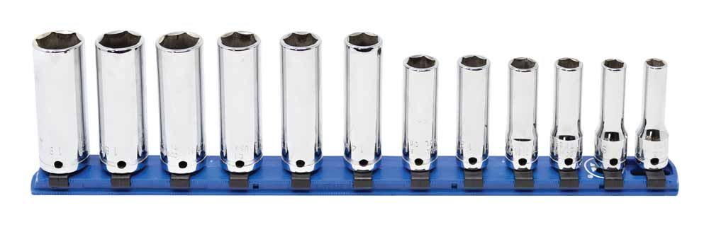 STM2212LR - 12 Piece 3/8" Drive Metric Deep Socket Set, 6-Point