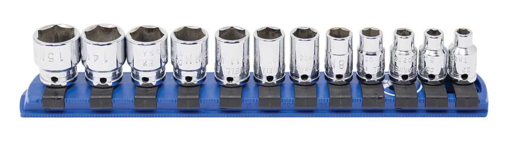 STM0212R - 12 Piece 1/4" Drive Metric Standard Socket Set, 6-Point