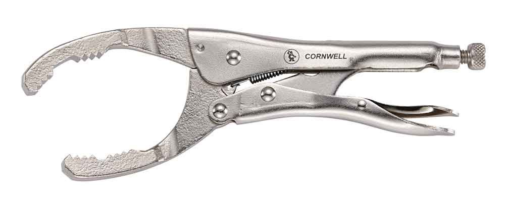 CTGLFW - 10" Locking Oil Filter Pliers - 23° angle