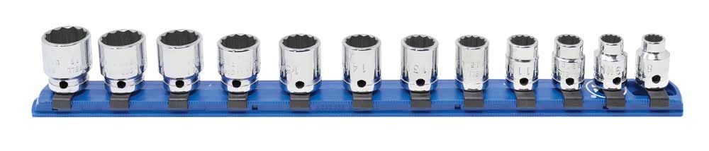 STM2112R - 12 Piece 3/8" Drive Metric Standard Socket Set, 12-Point