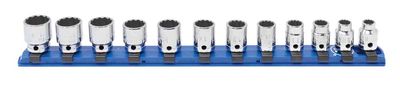 STM2112R - 12 Piece 3/8" Drive Metric Standard Socket Set, 12-Point