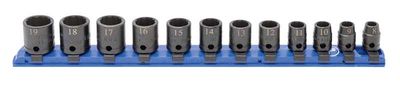 STIM2112R - 12 Piece 3/8" Drive Metric Standard Impact Socket Set, 12-Point