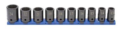 STIM3110R - 10 Piece 1/2" Drive Metric Standard Impact Socket Set, 12-Point