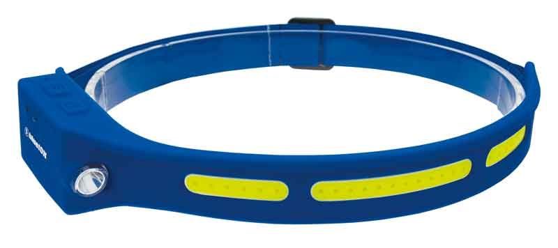 CBI4021 - blueION™ Flexible COB Headlamp with Motion Sensor &amp; Side Flashlight, Blue