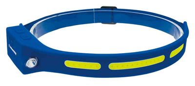 CBI4021 - blueION™ Flexible COB Headlamp with Motion Sensor &amp; Side Flashlight, Blue
