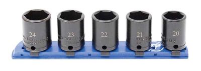 STIM2205MLR - 5 Piece 3/8" Drive Metric Mid-Length Impact Socket Set, 6-Point