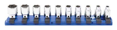 ST0210R - 10 Piece 1/4" Drive SAE Standard Socket Set, 6-Point
