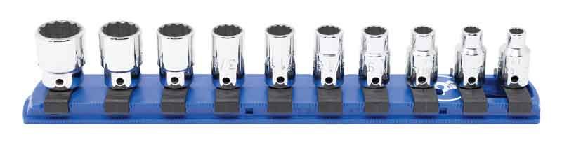 ST0110R - 10 Piece 1/4" Drive SAE Standard Socket Set, 12-Point