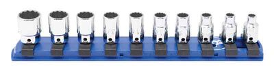 ST0110R - 10 Piece 1/4" Drive SAE Standard Socket Set, 12-Point