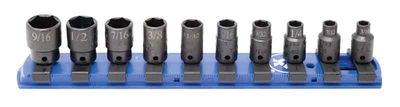 STI0210R - 10 Piece 1/4" Drive SAE Standard Impact Socket Set, 6-Point