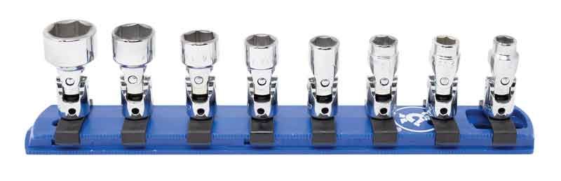 TSU0208R - 8 Piece 1/4" Drive SAE Standard Universal Socket Set, 6-Point